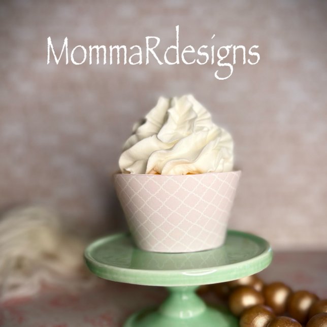 Papier Enveloppe de cupcake rose, baby shower cupcakes (Créateur téléchargé)