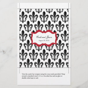 Papier Enveloppeur de barre de bonbons New Orleans Red