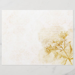 Papier Ephémère de scrapbook Delicice Gold Floral & Damas