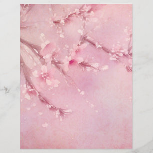 Papier Ephémère du reseau de chêne en fleurs