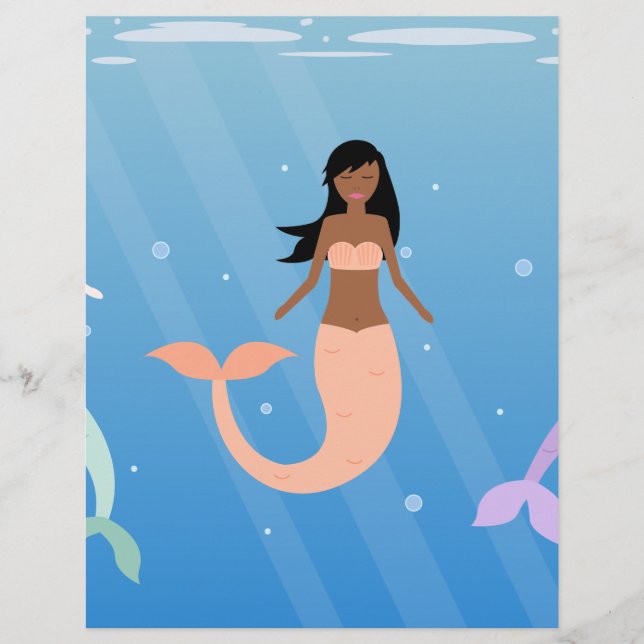 Papier équipe de sirènes (Devant)