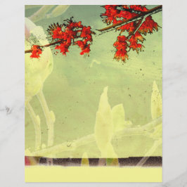 Papier Érable et fleur de magnolia