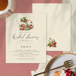 PAPIER   Erdbeeren Nachmittagstee Brautparty