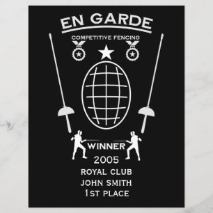 Papier Escrime compétitive à l'épée