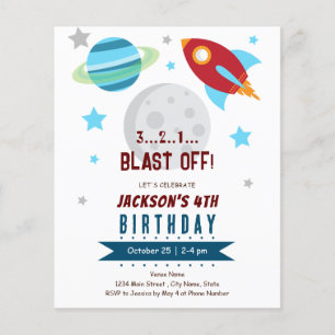 Papier Espace 4ème anniversaire Budget