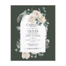 Été Blanc Roses Émeraude Sage Verdure MARIAGE