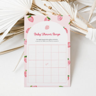 Papier Été Fraise Bingo Baby shower de Bingo Jeu
