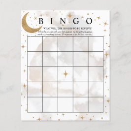 Papier Étoiles de lune | Bingo | Jeux Baby showers