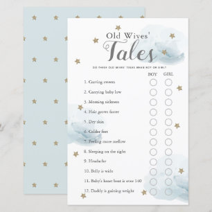 Papier Étoiles et nuages Vieux contes des femmes Jeu de B