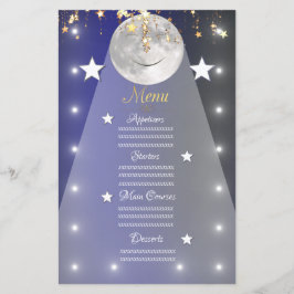 Papier étoiles lune