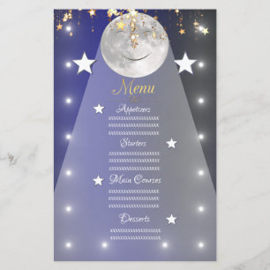 Papier étoiles lune