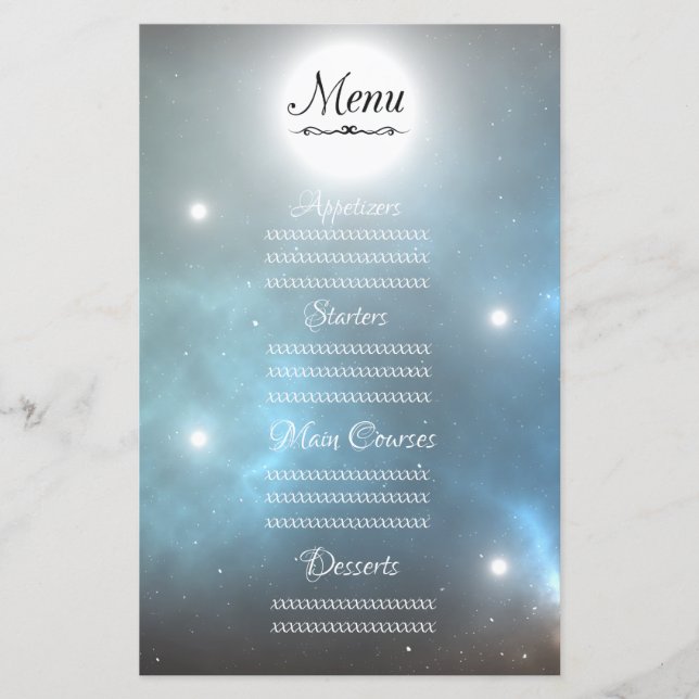 Papier étoiles Univers (Devant)