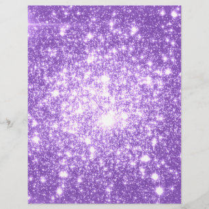 Papier Étoiles violettes de lavande