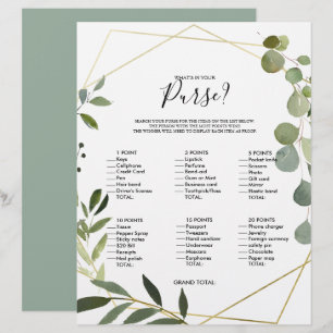 Papier Eucalyptus Ce qui est dans votre jeu de Fête des m