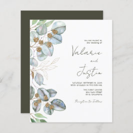 Papier Eucalyptus Faire-part de mariage de verdure