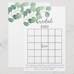 Papier Eucalyptus - jeu de bingo pour enterrement de vie