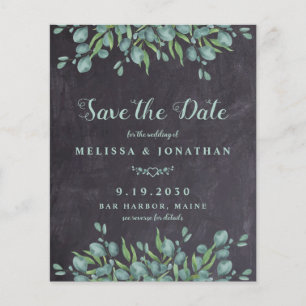 Papier Eucalyptus Rustic QR Code Mariage Enregistrer La D
