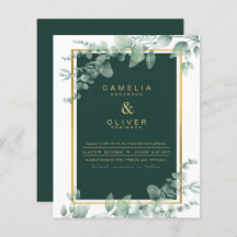 Eucalyptus Verdure Or Emerald Mariage QR CODE I
