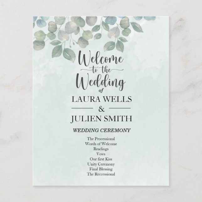 Papier Eucalyptus vert sauge (Devant)