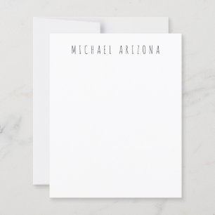 Papier Exclusif Personal Modern Ajouter Nom Minimaliste