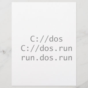 Papier Exécutez DOS, drôle et geek