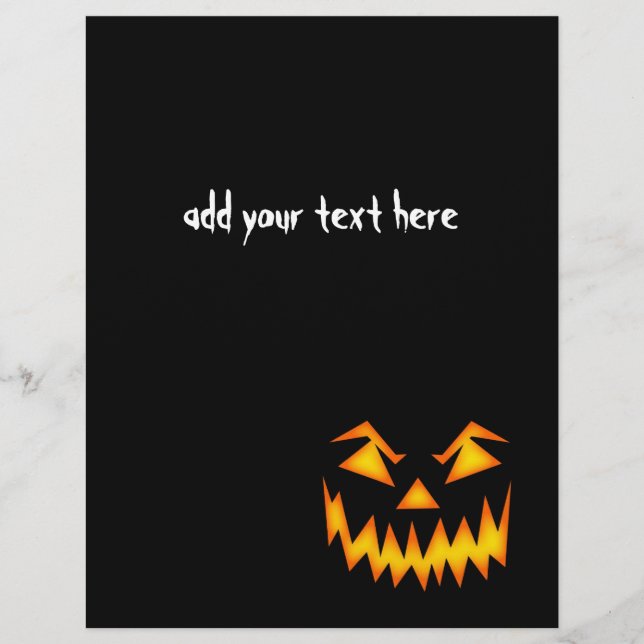 Papier Face d'Halloween effrayante (Devant)