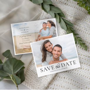 Papier Faire Annonce de Mariage avec Photo Simple et Budg