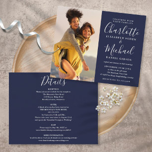 Papier Faire Invitation de Mariage Photo Tout Compris Ble