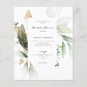 Papier Faire-part de bapteme de mariage aquarelle d'eucal