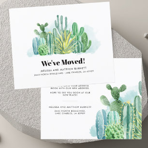 Papier Faire-part de changement d'adresse botanique moder