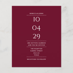 Papier Faire-part de date de mariage en Bourgogne abordab