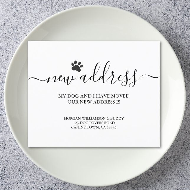 Papier Faire-part de déplacement de chien (Créateur téléchargé)