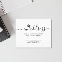 Faire-part de déplacement de chien