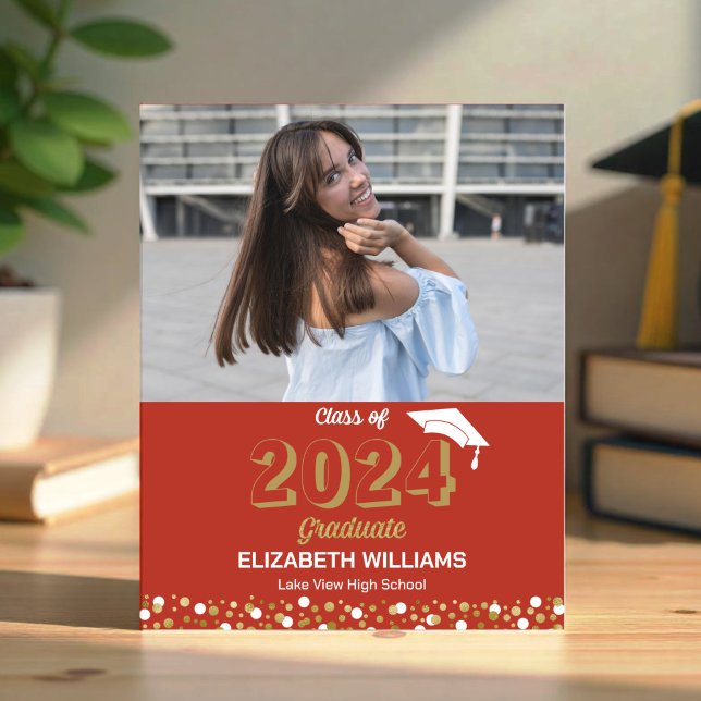 Papier Faire-part de graduation de la photo du script Gol (Créateur téléchargé)