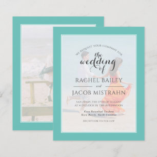 Papier Faire-Part de Mariage à petit budget avec 2 photos