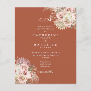 Papier Faire-part de mariage avec photo et monogramme d'H