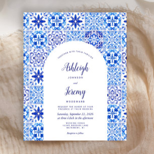 Papier Faire-part de mariage Budget Arch Carreaux Portuga