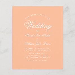 Papier Faire-part de mariage budget de script simple