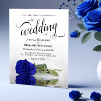 Faire-part de mariage BUDGET DU Rose Royal Bleu si