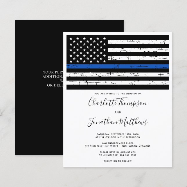 Papier Faire-part de mariage d'application de la loi du b (Devant / Derrière)