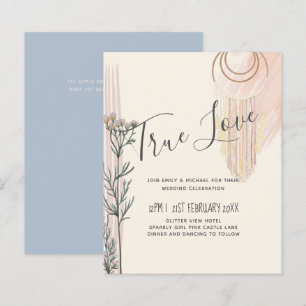 Papier Faire-part de mariage de la fourche bleu foncé