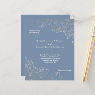 Papier Faire-part de mariage de la période budgétaire