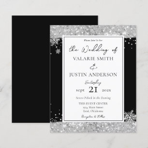 Papier Faire-part de mariage de Parties scintillant en no
