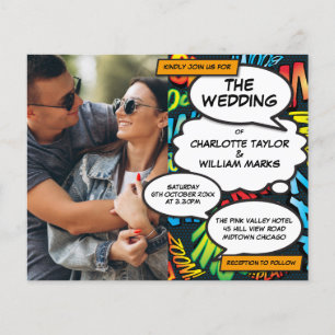 Papier Faire-part de mariage du budget photo de la bande 