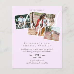 Papier Faire-part de Mariage en fuite à petit BUDGET Coll