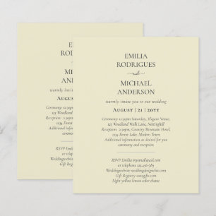 Papier Faire-part de mariage espagnol BILINGUAL Nuestra B