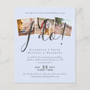 Papier Faire-part de mariage ou de fête de couple en visi