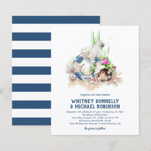 Papier Faire-part de mariage pas chers au bord de la mer