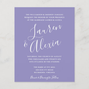 Papier Faire-part de mariage photo Budget de script moder