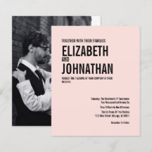 Faire-part de mariage photo Budget simple de typog
